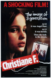 Cartaz do filme "Eu, Christiane F., 13 anos,drogada, prostituída..."